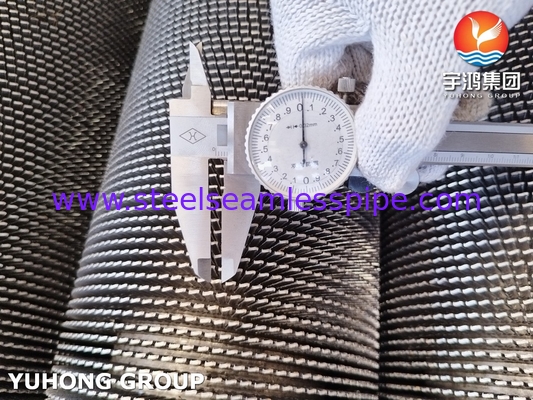 ASTM A312 TP304H Tubos de barbatanas dentadas para caldeiras e superqueimadores