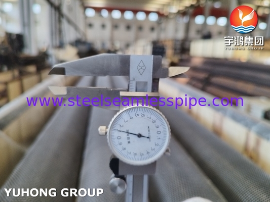 ASTM A312 TP347H Tubo de barbatanas serrilhadas de aço inoxidável HFW para usinas de energia