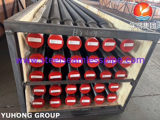 ASTM A335 P5 P9 P11 P22 Tubos sólidos de soldadura de alta frenagem com nadadeira dentada