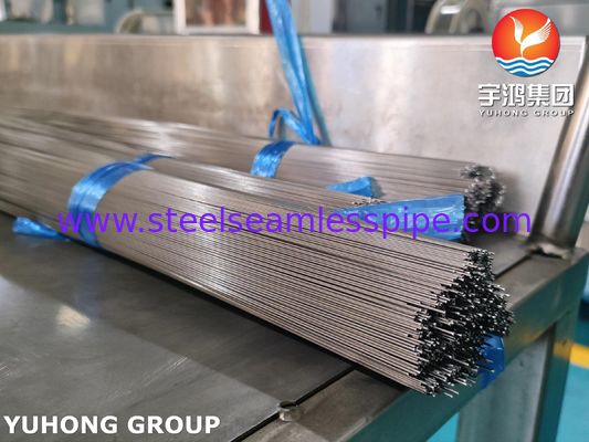 Tubo capilar médico de aço inoxidável soldado ISO9626 SUS304, tubo hipodérmico