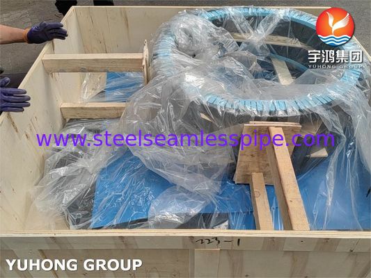 Flange de pescoço para solda em aço carbono ASTM A105 - Série B B16.47, Classe 300/600, Conexão para Tubo