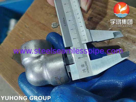 ASTM A182 F53 S32750 Super Duplex Aço inoxidável de aço inoxidável 90DEG cotovelo B16.11 Aplicação química