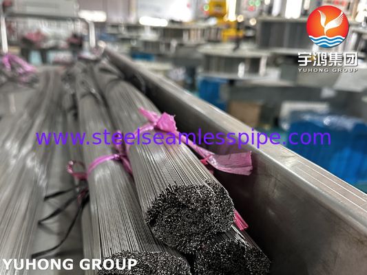 Tubo hipodérmico de aço inoxidável de alta precisão para injeções médicas ISO9626 SUS304