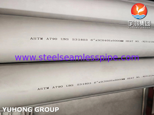 Tubo de aço inoxidável duplex ASTM A790 / ASME SA790 S31803