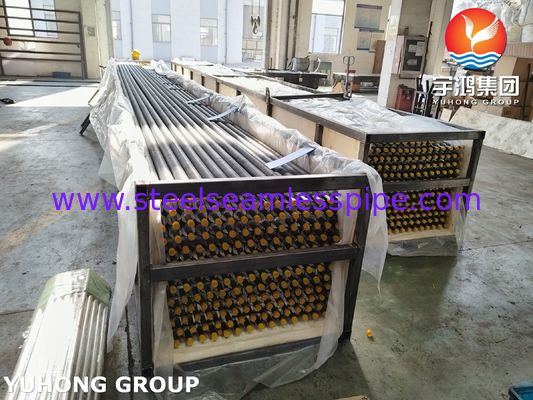 ASTM A213 T5 Tubo de barbatana de tipo G incorporado com barbatana de aço carbono para trocador de calor de furância