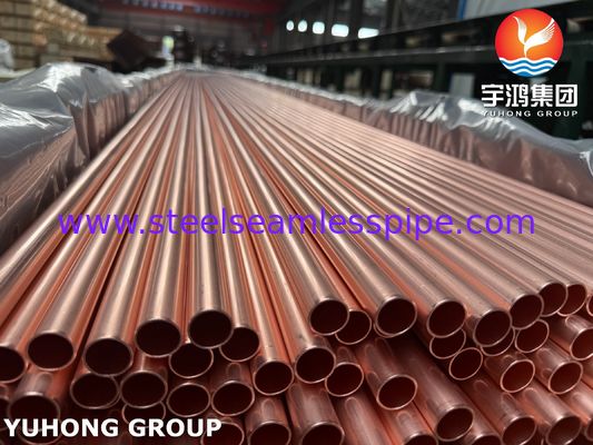 ASTM B111 / ASME SB111 Tubo de Cobre C12200 para Condensador e Trocador de Calor