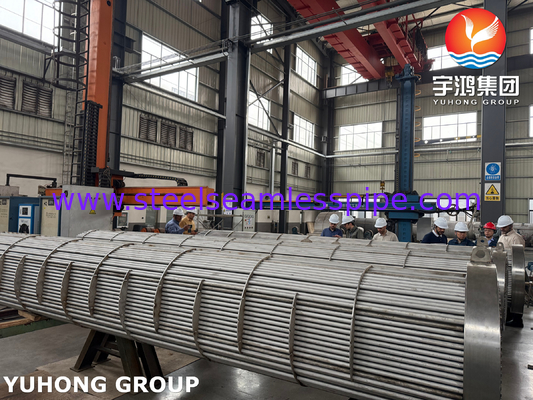 BV inspeccionado SA182 F11 GR.2 Tubos de folha de vidro e trocador de calor de tubo TEMA tipo R para transferência óptima de calor