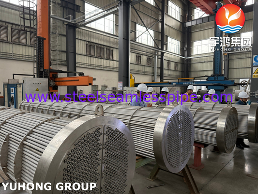 BV inspeccionado SA182 F11 GR.2 Tubos de folha de vidro e trocador de calor de tubo TEMA tipo R para transferência óptima de calor