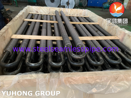 ASTM A106 GR.B HFW U Fin Tube Material de barbatanas de aço carbono durável