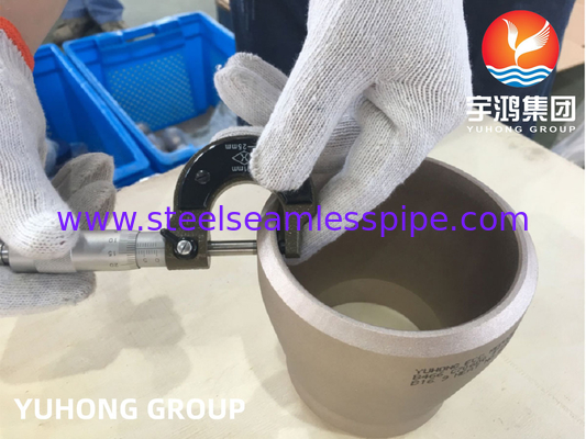 ASTM B466 C70600 Liga de cobre ajustável Redutor excêntrico B16.9 Para sistema de arrefecimento