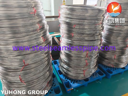 Tubo capilar médico de aço inoxidável enrolado SUS304 para tubos de agulhas de injeção ISO9626