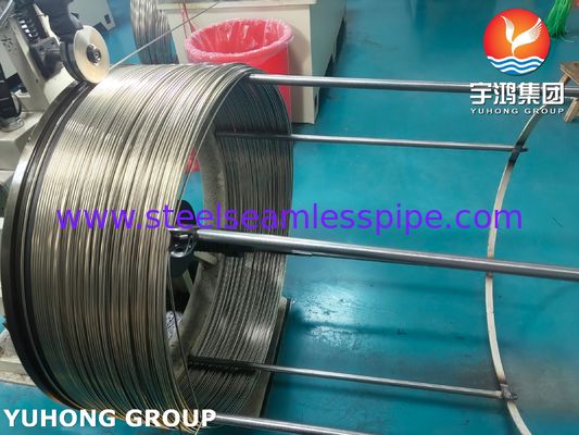 Tubo capilar médico de aço inoxidável enrolado SUS304 para tubos de agulhas de injeção ISO9626