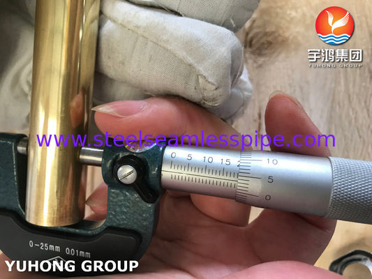 Tubo de Cobre Níquel ASTM B111 C44300 para Condensador e Trocador de Calor