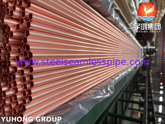 ASTM B111 / ASME SB111 Tubo de Cobre C12200 para Condensador e Trocador de Calor