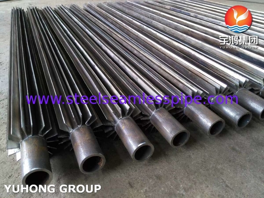 Tubo aleta longitudinal ASTM SA210 Gr A1 com aleta de aço carbono para trocador de calor