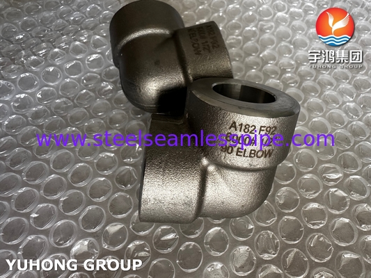 Cotovelo forjado de aço liga ASTM A182 F92 de 90 graus 2 polegadas B16.11