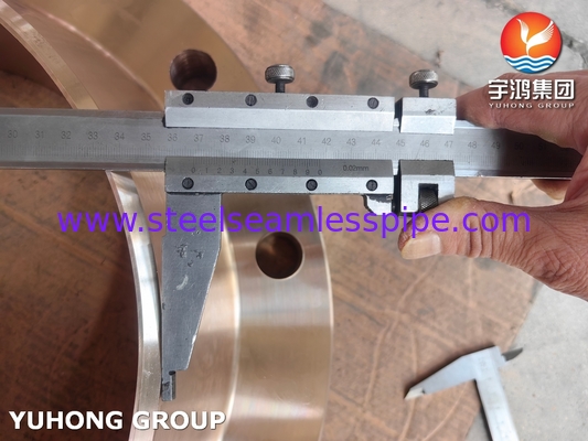 ASTM B283 C70620 Flange de liga de cobre e níquel para aplicações marítimas