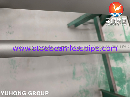 ASTM A790 UNS S37500 Tubo sem costura de aço inoxidável super duplex