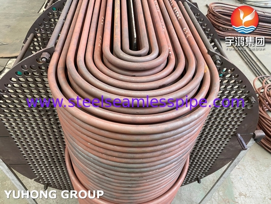 Trocador de calor Classe R TEMA: Feixe de tubos sem costura de aço carbono, 1.5×Teste hidrostático por ASME Sec VIII