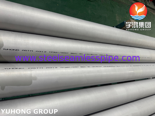ASTM A312 TP321 / UNS S32100 Tubo sem costura de aço inoxidável