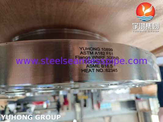 1/2" a 24" ASTM A182 F51 WNRF Flanges classe 150-2500 aço duplex resistente à corrosão