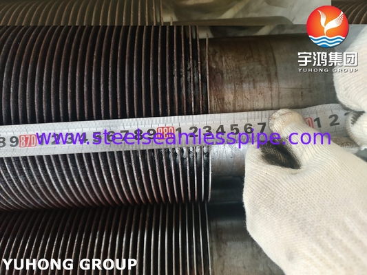 Tubo aletado espiral de aço carbono A106 GR.B para reaquecedor e economizador