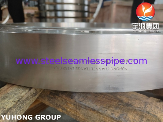 Flanges para trocadores de calor ASTM A182 / ASME SA-182 F304 com alto ponto de fusão para aplicações de alta temperatura