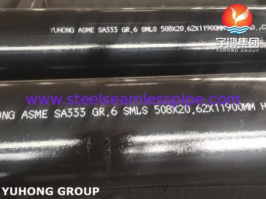 ASME SA333 Grade 6 Seamless Carbon Steel Pipe for Low Temperature Service with Required Notch Toughness