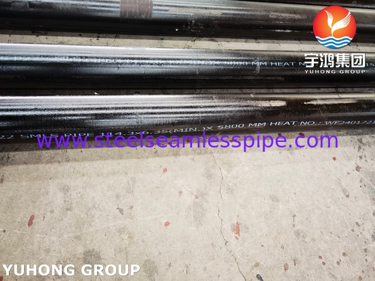 ASME SA335 P22 Tubo de aço liga ferrítico sem costura 1.25Cr-0.5Mo para caldeiras de usinas