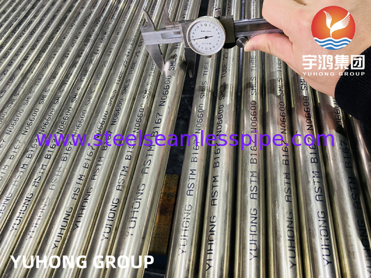 ASTM B167 UNS N06600 Tubo sem costura de liga de níquel Inconel 600 Tubo de trocador de calor