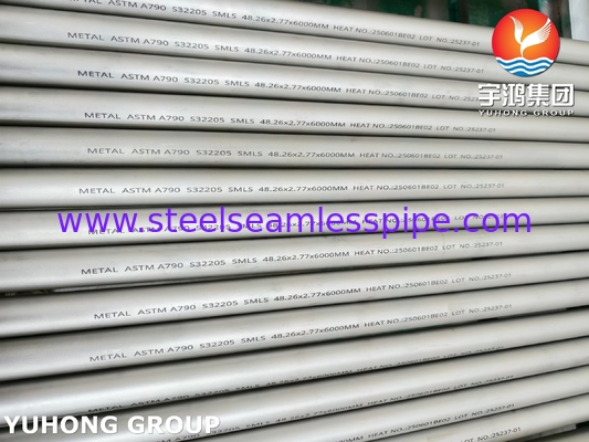 ASTM A790 UNS S32205 Tubo de aço inoxidável duplo sem costura e soldado ((ferrítico/austenítico)