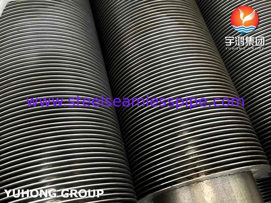 ASTM A335 P22 Tubo de liga de aço com material AS Fin HFW Solid Fin Tube, serviço de alta temperatura