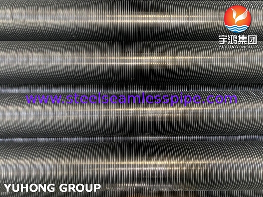 ASTM A335 P22 Tubo de liga de aço com material AS Fin HFW Solid Fin Tube, serviço de alta temperatura