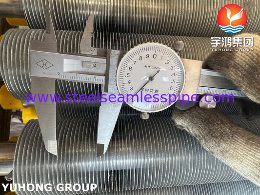 Acero inoxidável de tubo de barbatana extrudido ASTM A213 TP304 para trocador de calor refrigerado a ar