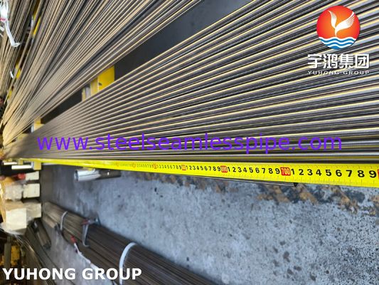 ASTM A213 TP312H Tubo sem costura de aço inoxidável superfície brilhante recozida para trocador de calor