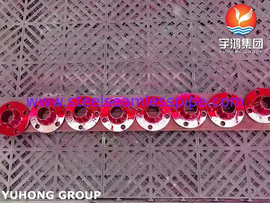 Flange Forjada de Aço Carbono ASTM A105 com Pescoço para Solda e Face Saliente B16.5