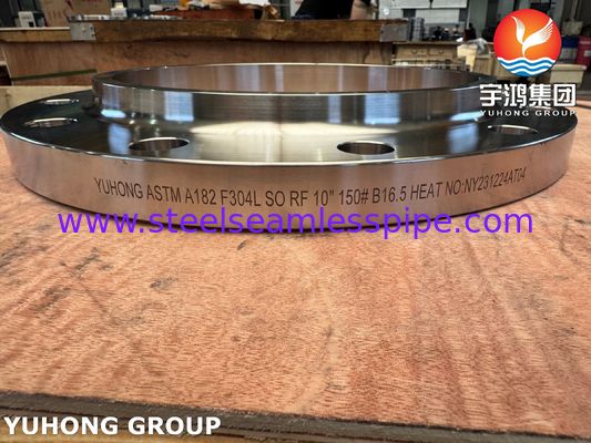 ASTM A182 F304 Flange de aço inoxidável, cara cega e levantada B16.5