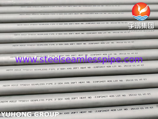 ASTM A312 TP321/321H / 12Х18Н10Т / 1.4541 Tubo inoxidável para serviço de alta temperatura