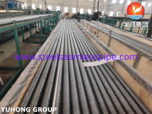 Tubo aletado embutido de aço carbono ASME SA209 com aletas AL1060 para trocadores de calor