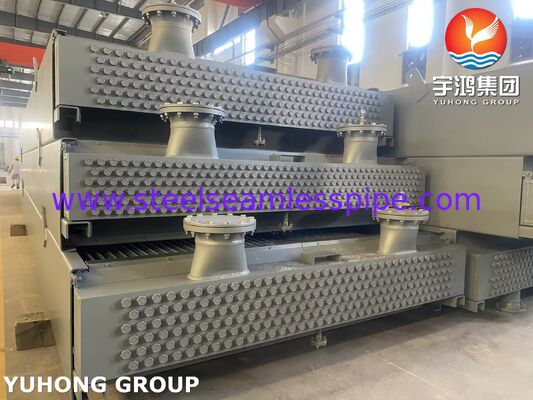 Feixe de tubos do resfriador de ar Monel 400 com aletas de alumínio extrudado e tubos sem costura ASME SB163