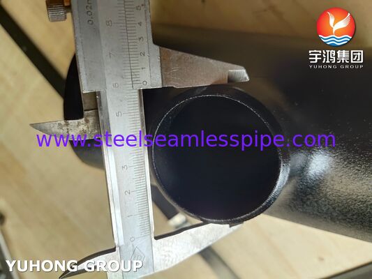 Conexão de aço carbono ASTM A234 WPB Tee de redução soldada de topo