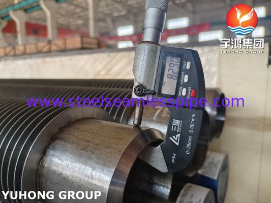 Tubo aletas soldado de alta frequência - Base ASTM A335 P22 / Aletas de 11-13Cr para Caldeiras e Aquecedores