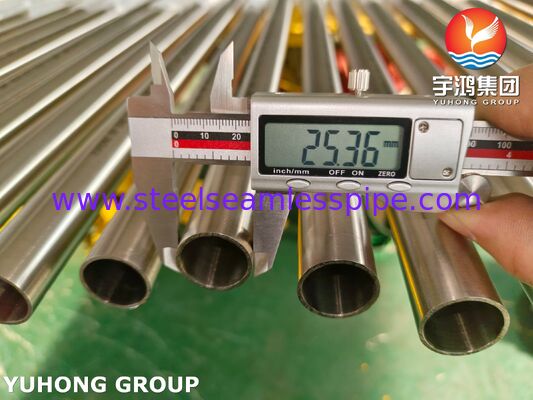 Tubo Sanitário Sem Costura Recozido Brilhante de Aço Inoxidável ASTM A270 TP304 para Processamento de Alimentos