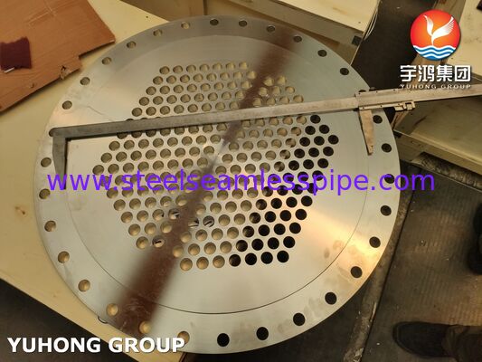 Fichas de tubos de serviço do trocador de calor ASME SA240 SS304 100% UT