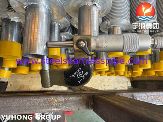 EN 10217-7 1.4301 Tubos extrudidos com nadadeiras para caldeiras e arrefecedores de ar