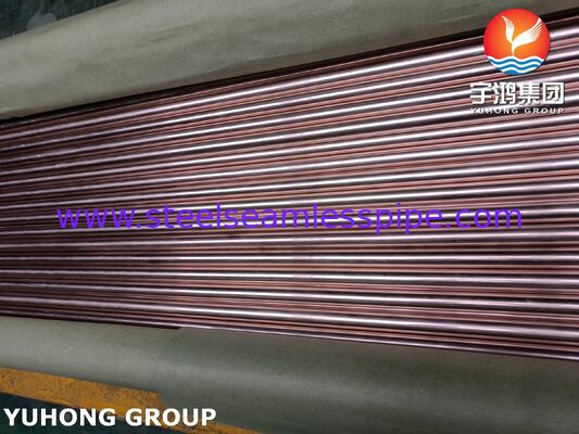ASTM B111 C70600 Tubo de condensador sem costura - liga de cobre-níquel 90-10 para trocadores de calor e condensadores marítimos