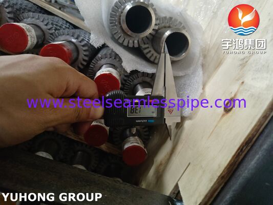 Tubos de finalidade dentada e soldados de alta frequência TP304H Base / SS304 Fin