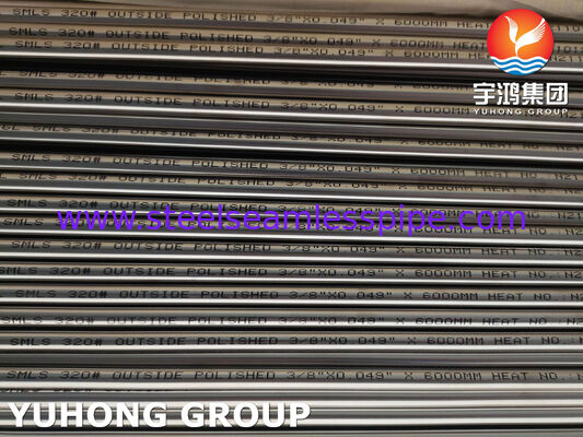 ASTM A269 TP316L BA Tubos sem costura de aço inoxidável para plantas alimentares 320#