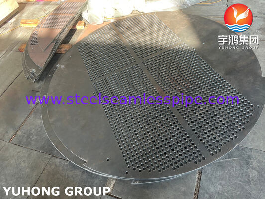 Placa de defleção de aço carbono Placa de suporte ASME SA516 GR 70 para trocador de calor