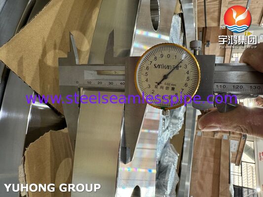 ASTM A240 F904L Slip On Flat Face Flange AWWA C207 Table2 Classe D Cumprindo as Normas de Água dos EUA